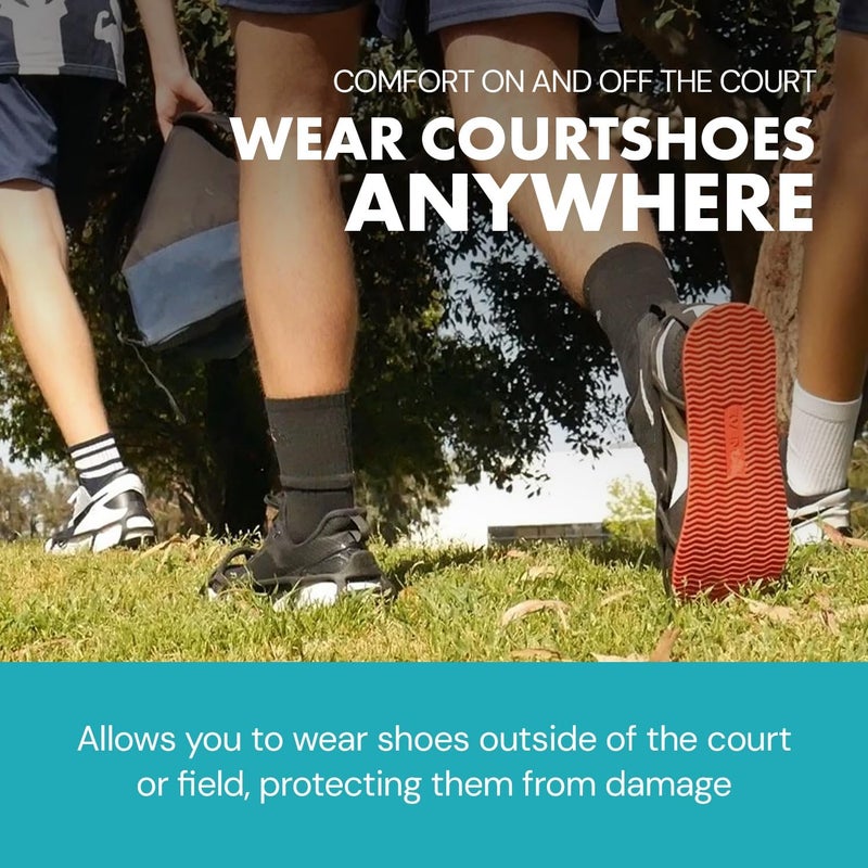 EVENup Undershoe Non-Slip Guards for Athletic Shoes & Cleats, Shoe Protective Covers, Court & Field Shoe Grips, Prevents Damage & Slips, Medium - Image 3